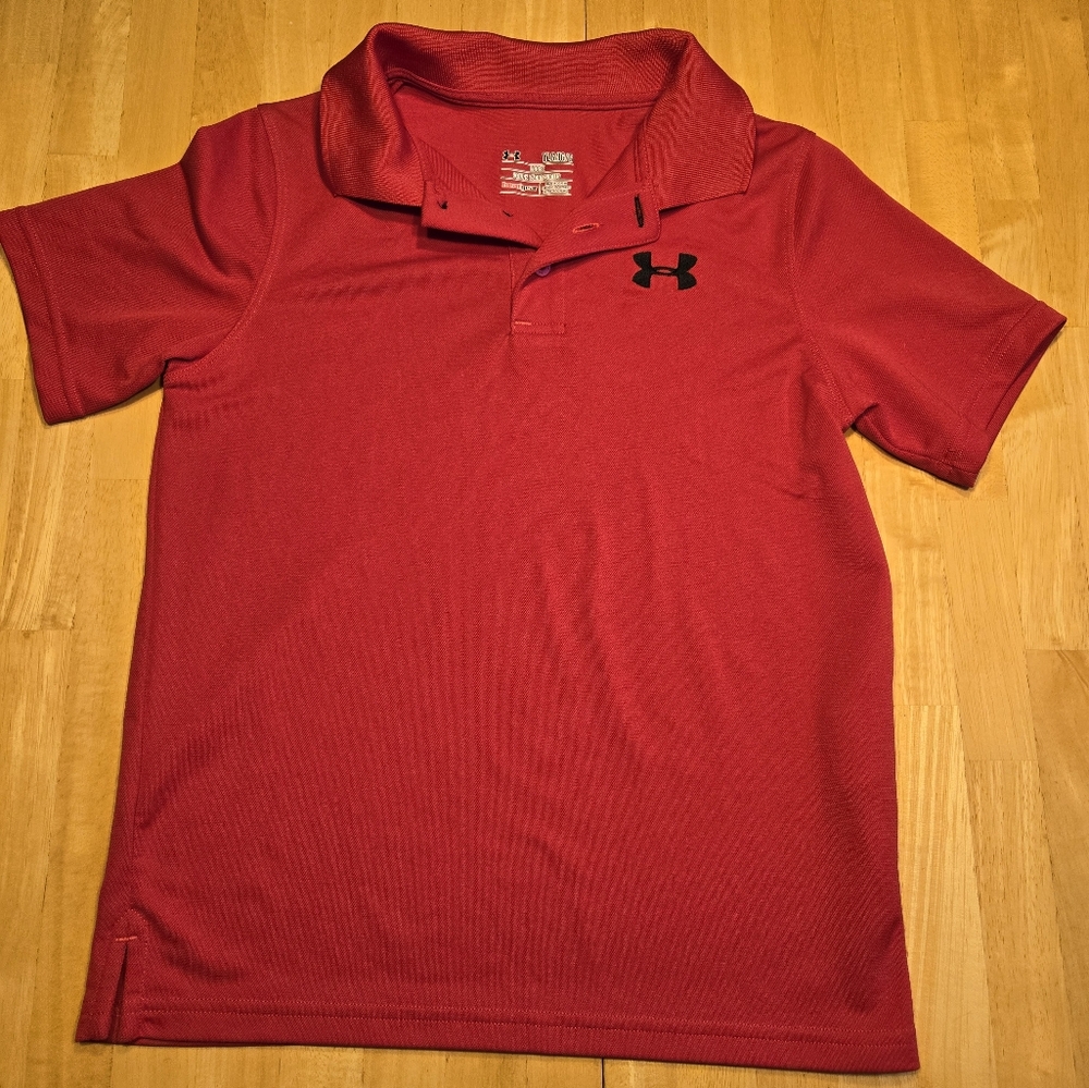 Under Armour Polo Heat Gear Youth Large Loose fit